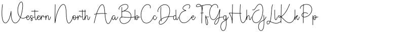 Western North font