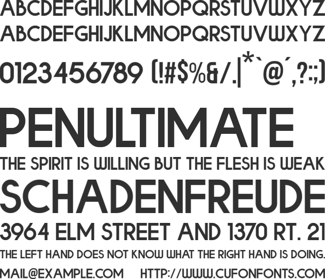 BOLDE font preview