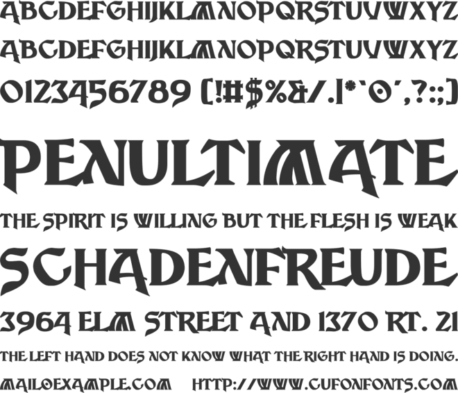 Breathe Fire V font preview