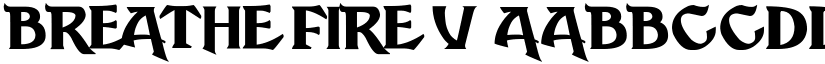 Breathe Fire V font