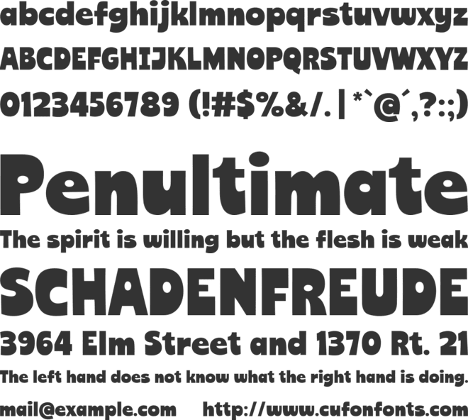 Super Amore font preview