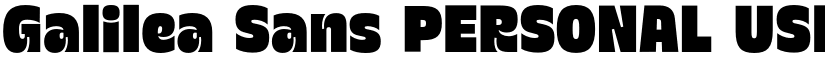 Galilea Sans PERSONAL USE font