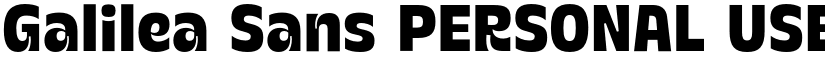 Galilea Sans PERSONAL USE font