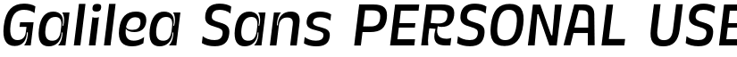 Galilea Sans PERSONAL USE font