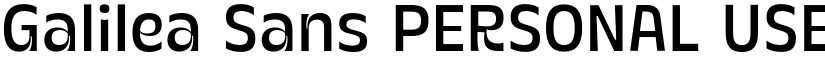 Galilea Sans PERSONAL USE font download