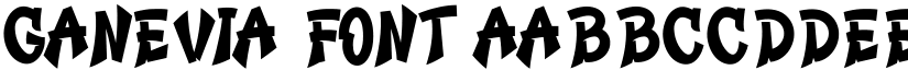 Ganevia Font font