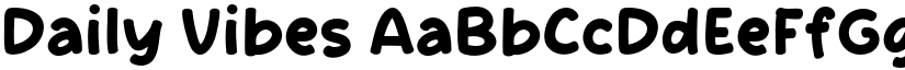 Daily Vibes font