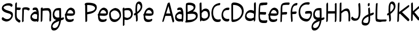 Strange People font download