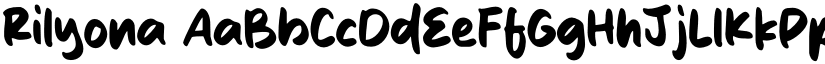 Rilyona font