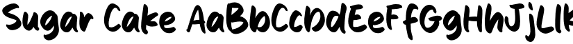 Sugar Cake font