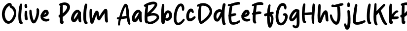Olive Palm font download