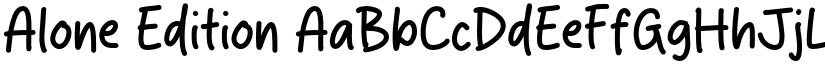 Alone Edition font download
