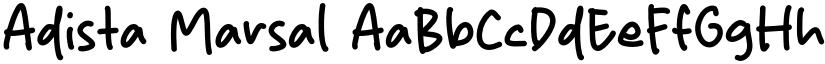 Adista Marsal font download