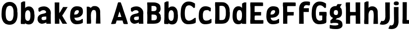 Obaken font download