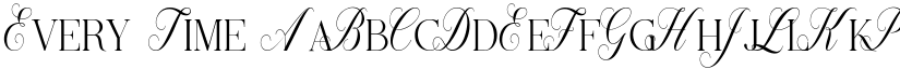 Every Time font download