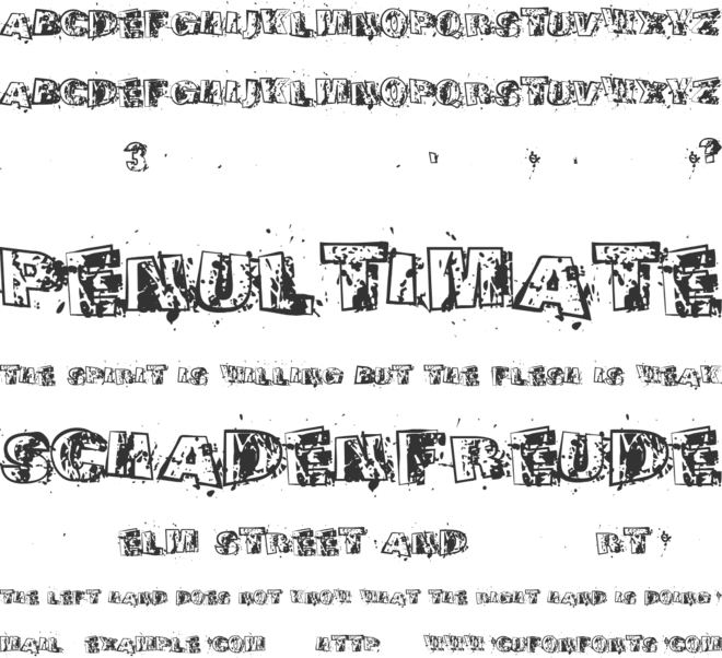 Vtks Squirez font preview