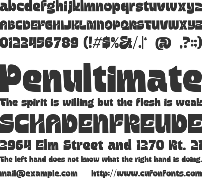 Anya Forger font preview