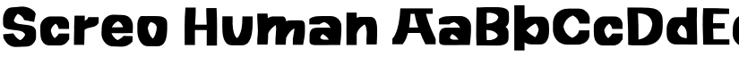 Screo Human font