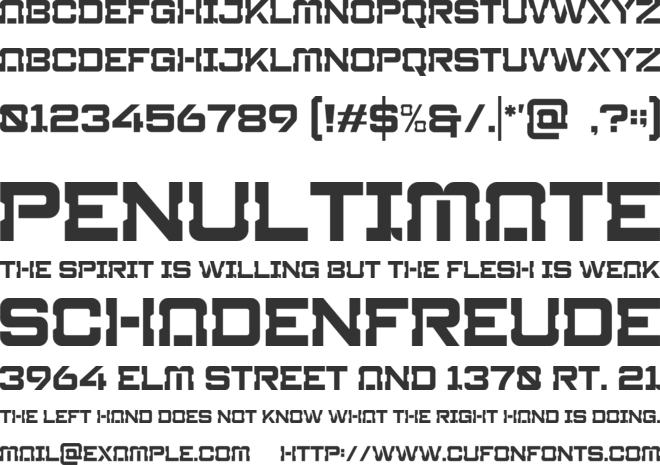 Antheum font preview