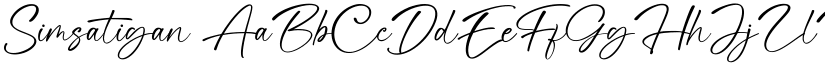 Simsatigan font download