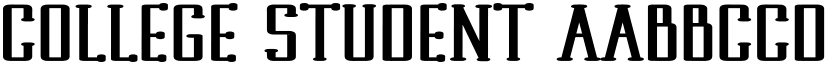 College Student font download