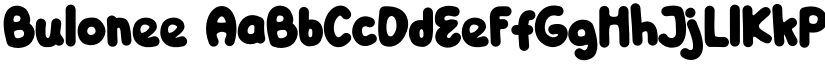 Bulonee font download