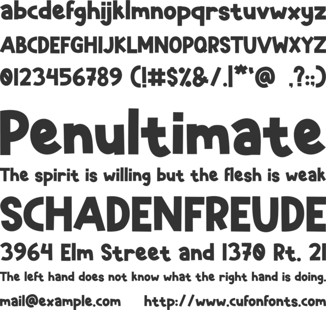 Hinato font preview