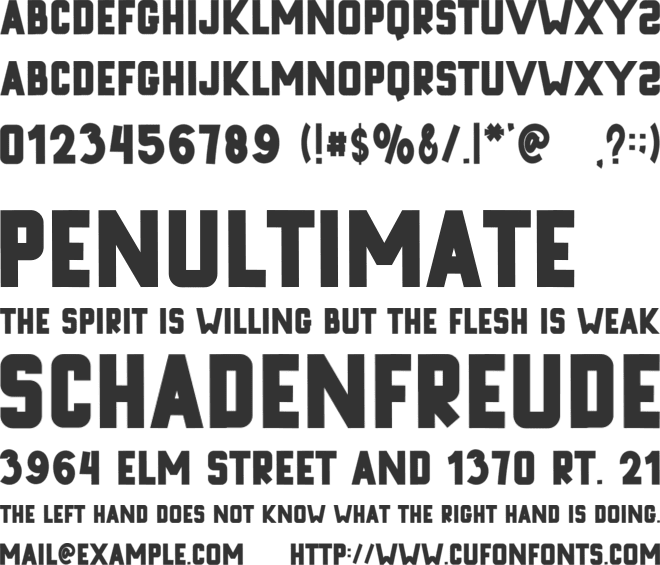 ONPOINT font preview