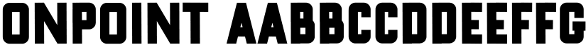 ONPOINT font