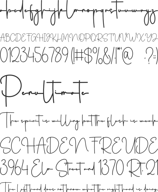Beach Dream font preview