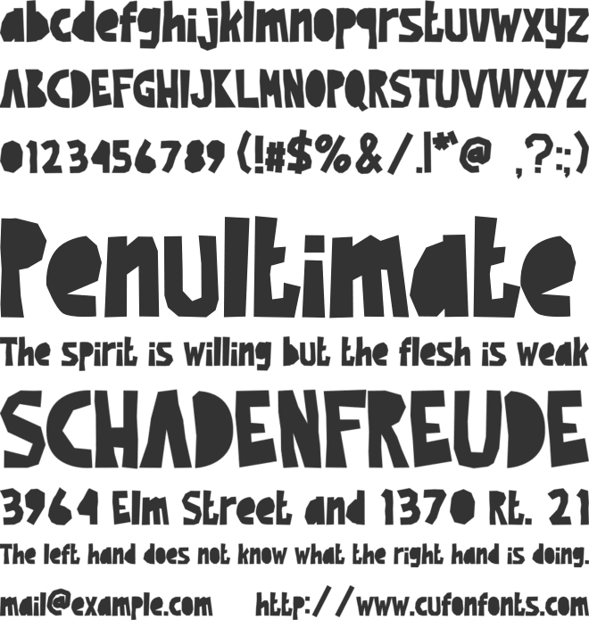 Tornadoz font preview