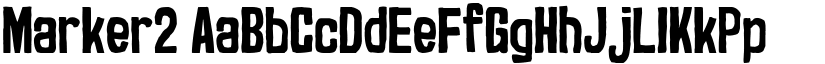 Marker2 font