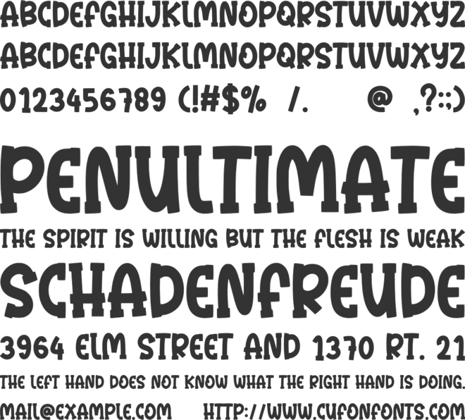 Happy Sporty font preview