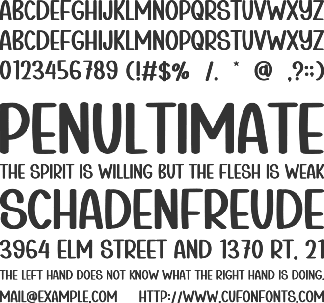 Hello Teacher font preview