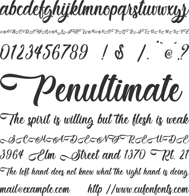 Jestho Fisher - Personal Use font preview