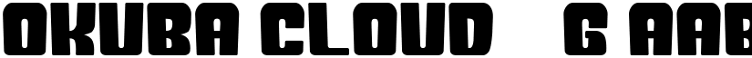 Okuba Cloud__G font