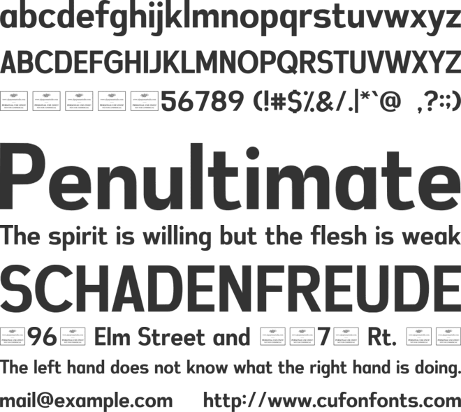 Flowfield Free font preview
