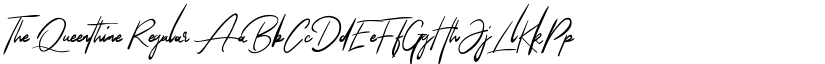 The Queenthine Regular font