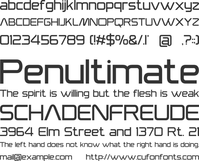 Motivate font preview