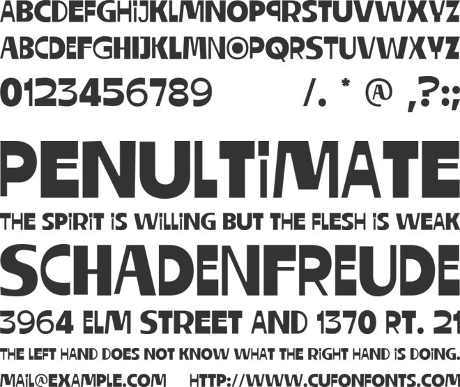 Razor Block font preview