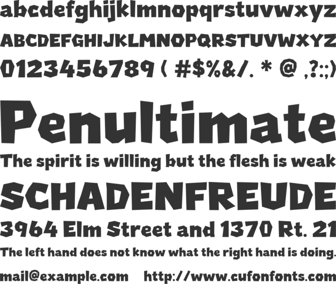 Land of Luck font preview