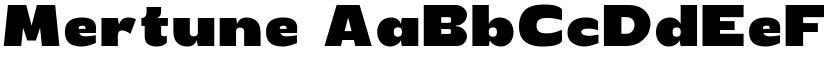 Mertune font