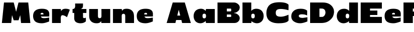 Mertune font