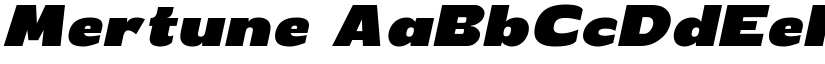 Mertune font