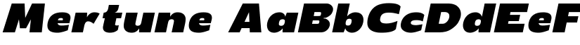 Mertune font