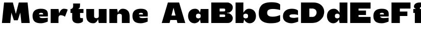 Mertune font