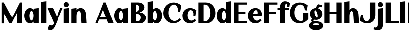 Malyin font