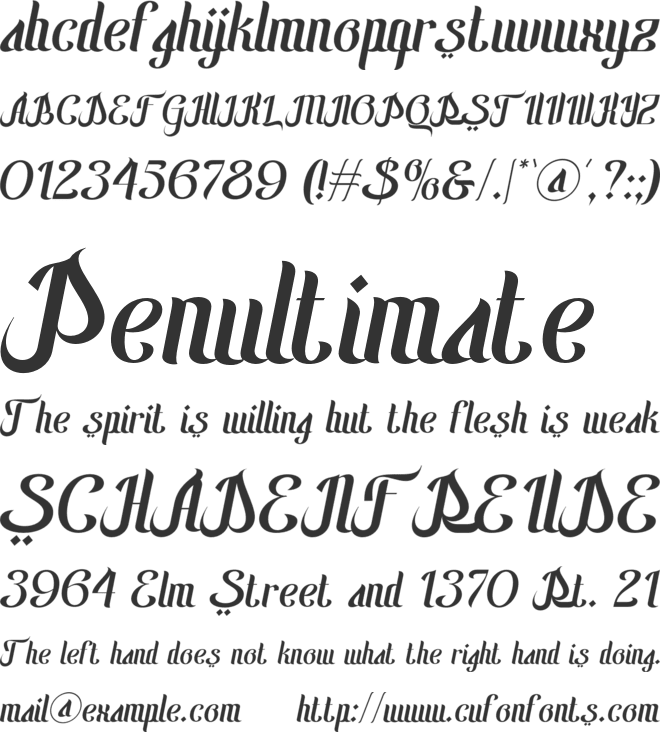 Hakia Qafila font preview
