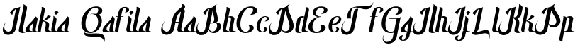 Hakia Qafila font