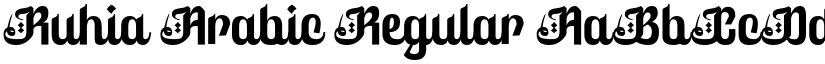 Ruhia Arabic Regular font